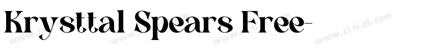 Krysttal Spears Free字体转换
